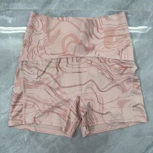 Women’s Gymshark Marbled Biker Shorts Butt Scrunch Lifting Training Size Large